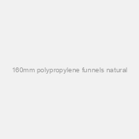 160mm polypropylene funnels natural